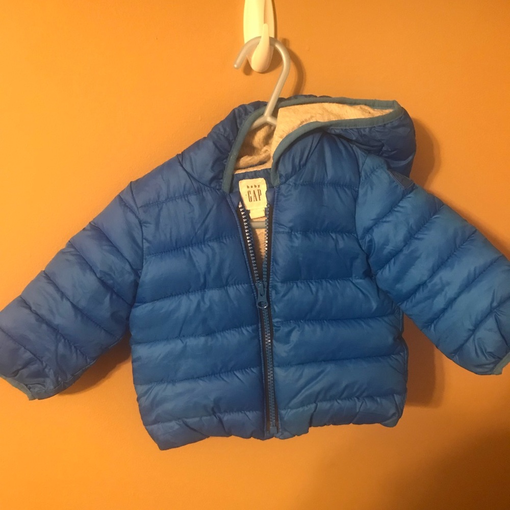 Baby boy 6-12 months GAP blue winter coat
